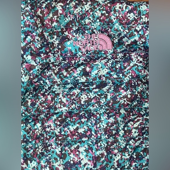 NORTH FACE Girls Reversible Mossbud Swirl Jacket Past‎ Seas X-Large 18 G5 - Picture 9 of 11